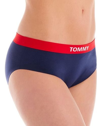 Tommy Hilfiger Bonded Seamless Hipster Underwear Panty - Blue