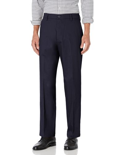 Dockers Relaxed Fit Signature Khaki Lux Cotton Stretch Pants - Blue