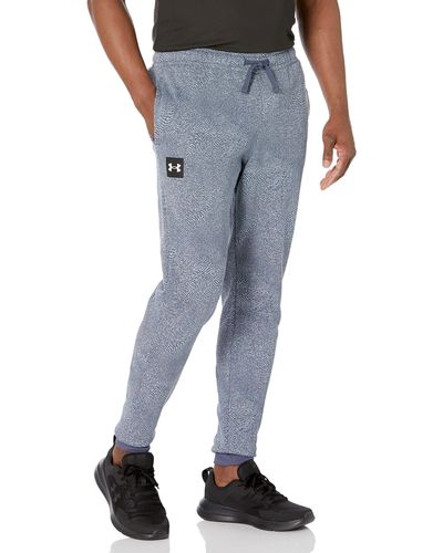 Under Armour Rival Terry Printed Sweatpants, - Blue