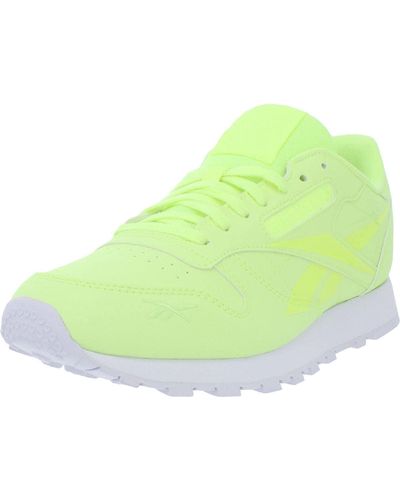 Reebok Lifestyle Classic Leather Electric Flash/white 9.5 D - Green