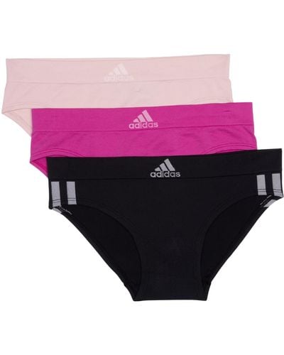 adidas Seamless Hipster Underwear 3-pack Panties - Pink