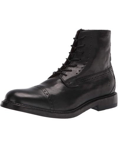 Frye Mens Murray Lace Up Ankle Boot - Black