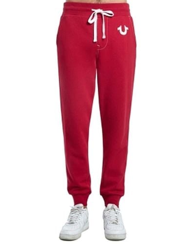 True Religion Jogginghose mit klassischem Logo Trainingshose - Rot