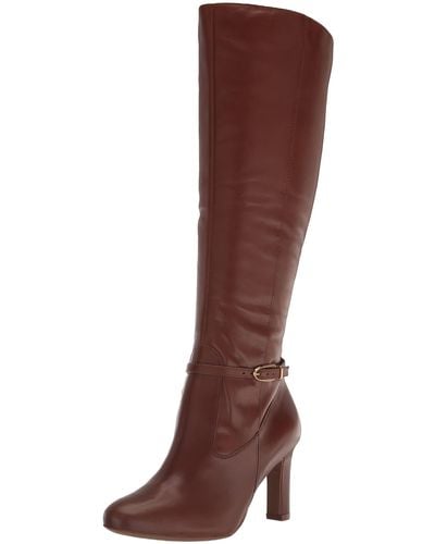 Naturalizer Henny Knee High Boot Cocoa Brown Leather 7.5 M