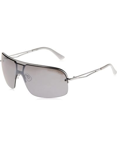 U.S. POLO ASSN. Pa1014 Semi Rimless Metal Uv400 Protective Rectangular Shield Sunglasses. Classic Gifts For Him - Black