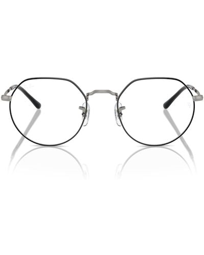 Ray-Ban Rx4340v Wayfarer Ease Photochromic Round Prescription Eyewear Frames - Black