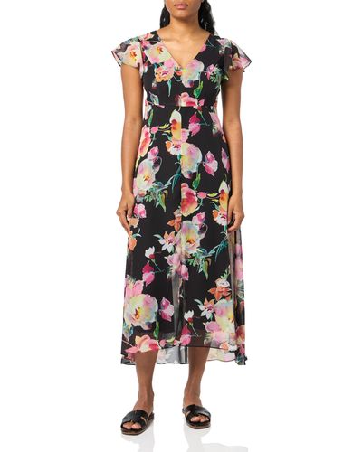 Adrianna Papell Floral Printed Jumpsuit - Multicolor