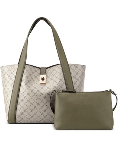 Nine West Morely 2 In1 Tote - Metallic