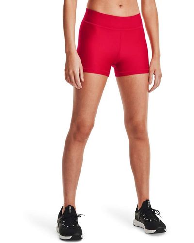 Under Armour Heatgear Mid Rise Shorty Short - Red