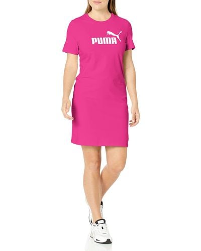 PUMA Essentials Slim Tee Kleid - Pink