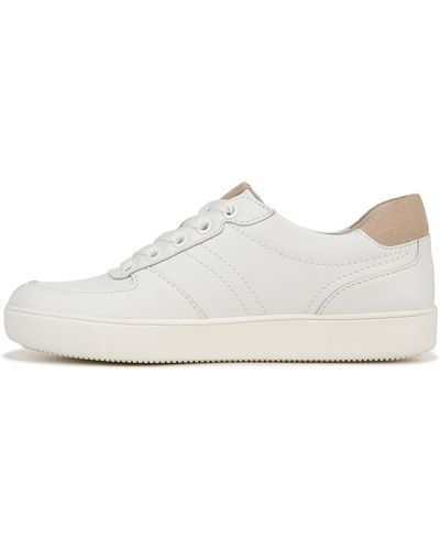 Naturalizer S Murphy Lace Up Fashion Sneaker Coriander White Leather 9.5 W