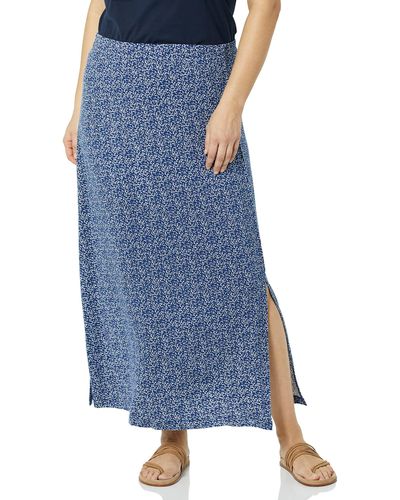 Amazon Essentials Lightweight Knit Maxi Skirt - Blue