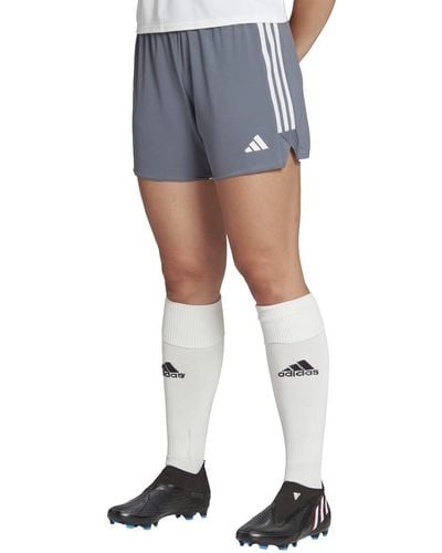 adidas Tiro 23 League Soccer Mid Rise Shorts - Blue