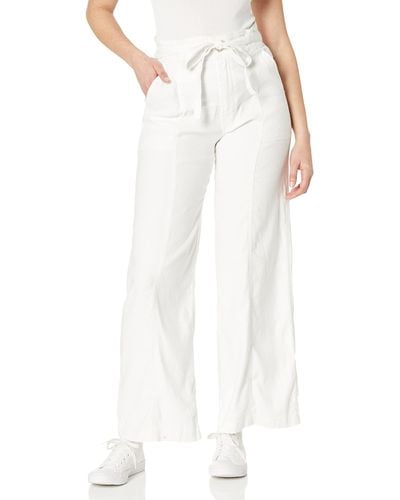 Hudson Jeans Tie Waist Wide Leg -trouser - White