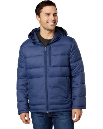 Cole Haan Everyday Water Resistant Puffer Jacket - Blue