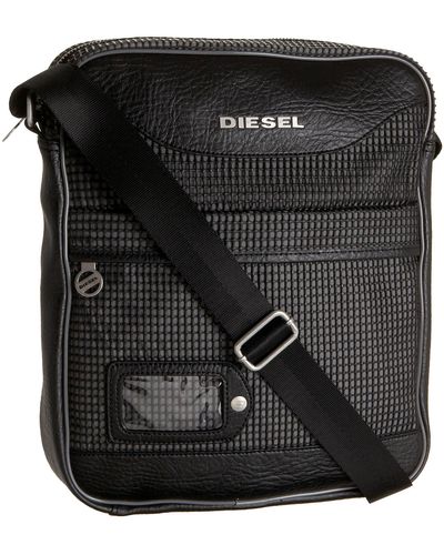 DIESEL On The Road Again Mesh Tour Mesh Cross Body Bag,h2087,characoal Grey/black,one Size