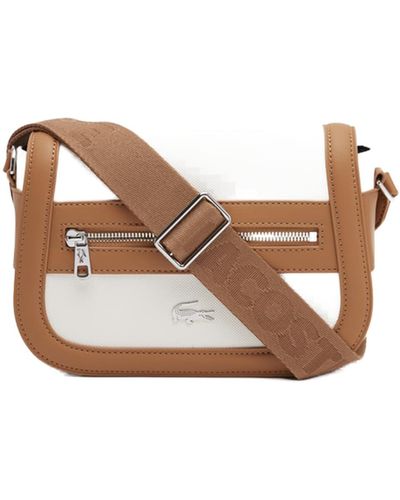 Lacoste Flap Crossover Bag - Brown