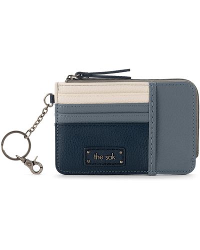 The Sak Iris Wallet In Leather - Blue