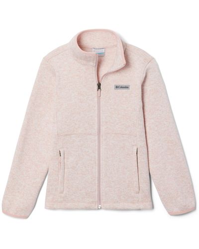 Columbia Youth Sweater Weather Full Zip - Pink