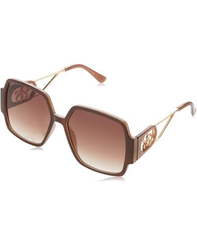 Jessica Simpson J6109 Lavish Uv Protective Oversized Square Sunglasses. Glam Gifts For - Black