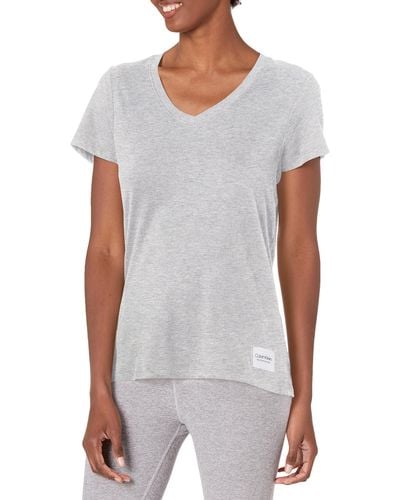 Calvin Klein V-neck T-shirts For - White