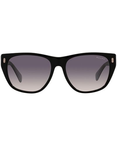 Ralph By Ralph Lauren Ra5303u Universal Fit Square Sunglasses - Black