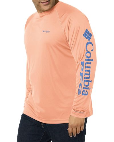 Columbia 's Pfg Terminal Tackle Heather Long Sleeve Shirt - Multicolor