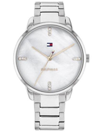 Tommy Hilfiger 1782544 Stainless Steel Case And Link Bracelet Watch Color: Silver - White