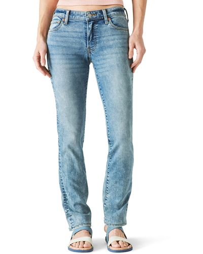 Lucky Brand Mid-rise Sweet Straight In Lyric - Blue
