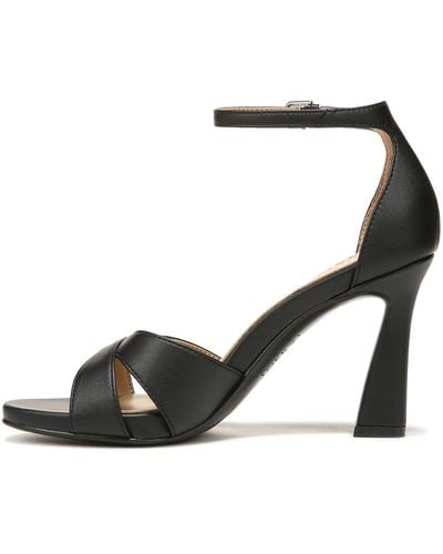 Naturalizer Henson Heeled Sandal Black Smooth 12 M