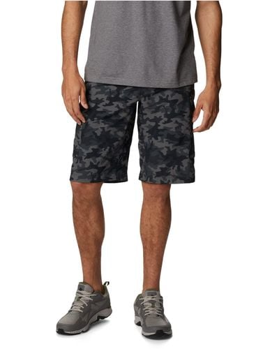 Columbia Silver Ridge Printed Cargo Short - Gray