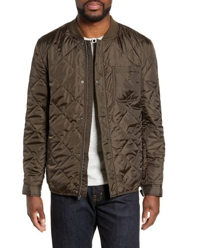 Cole Haan Signature Transitional Quilted Nylon Jacket - Brown