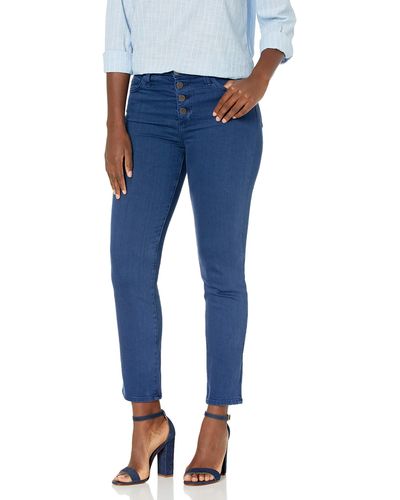 AG Jeans Isabelle High-rise Straight Leg Crop Jean - Blue