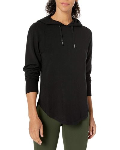 Core 10 Cloud Soft Fleece Standard-fit Long-sleeve Hoodie Sweatshirt - Black