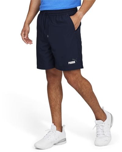 PUMA Essentials Embroidery Woven Shorts - Blue