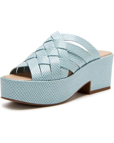 Katy Perry The Busy Bee Criss Cross Slide Wedge Sandal - Blue