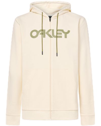 Oakley Teddy Full Zip Hoddie Sweatshirt - Natural
