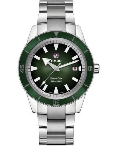 Rado Captain Cook Automatic Green Dial With Date Display - Metallic