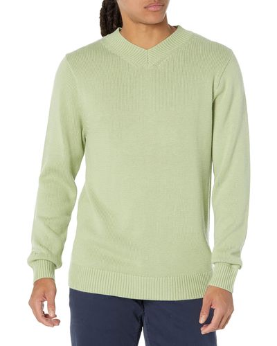 Amazon Essentials Pullover mit V-Ausschnitt in normaler Passform - Grün