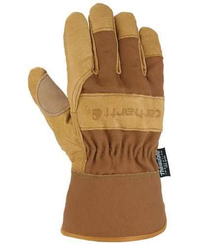 Carhartt Insulated System 5 Work Glove With Safety Cuff - Brown