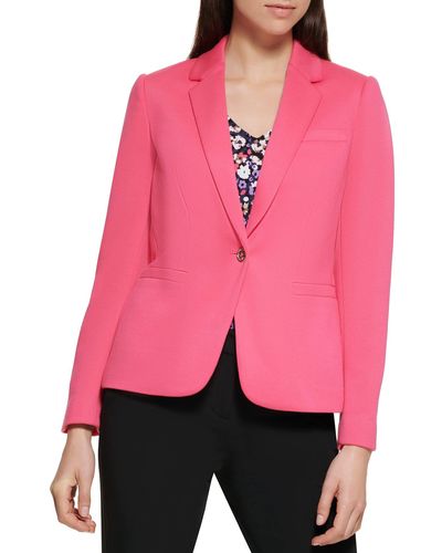 Tommy Hilfiger One Button Blazer Jackets - Pink