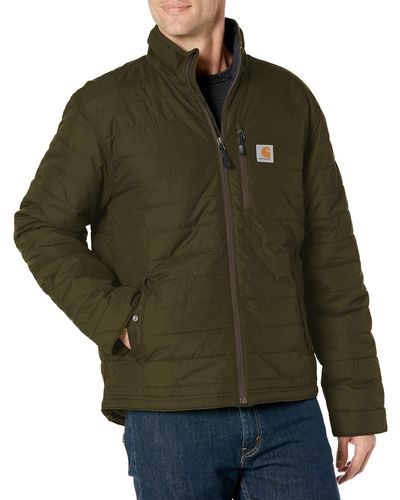 Carhartt Mens Rain Defender Relaxed Fit Lightweight Insulated Jacket - Multicolor