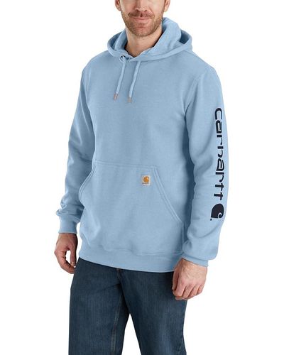 Carhartt Loose Fit Midweight Logo Sleeve Graphic Sweatshirt - Blue