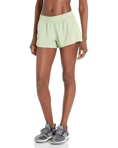adidas Pacer 3-stripes Woven Shorts - Green