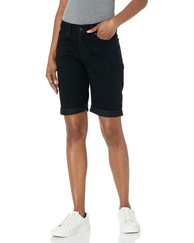 Signature by Levi Strauss & Co. Gold Label Mid-rise Bermuda Shorts - Black