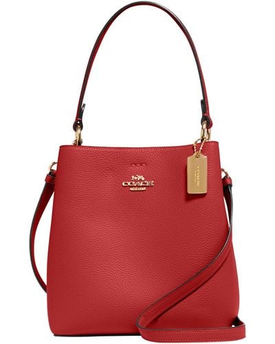 COACH Small Town Bucket - Red