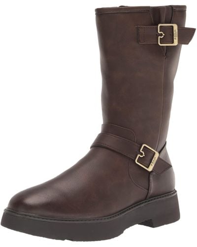 Dr. Scholls S Vip Boot Chestnut Brown Synthetic 9.5 M