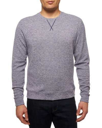 Robert Graham Bassi Double-knit Crewneck Sweater - Gray