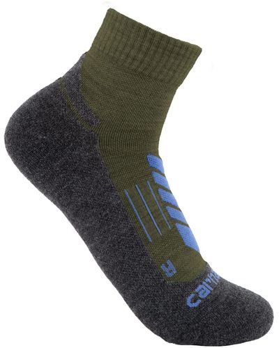 Carhartt Midweight Synthetic-merino Wool Blend Trail Crew Sock - Black
