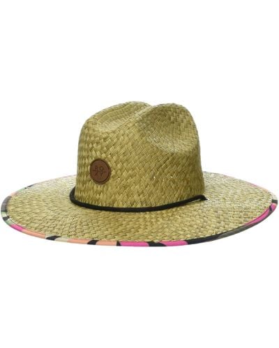 Roxy Pina To My Colada Straw Hat Sun - Natural